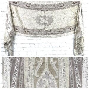 |•LOVELY GRAPHIC DESIGN SCARF/WRAP•| Brown & Tan 22x82